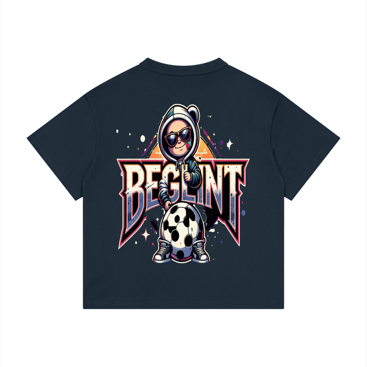 Kid's Loose Fit Drop Shoulder Beglint T-Shirt