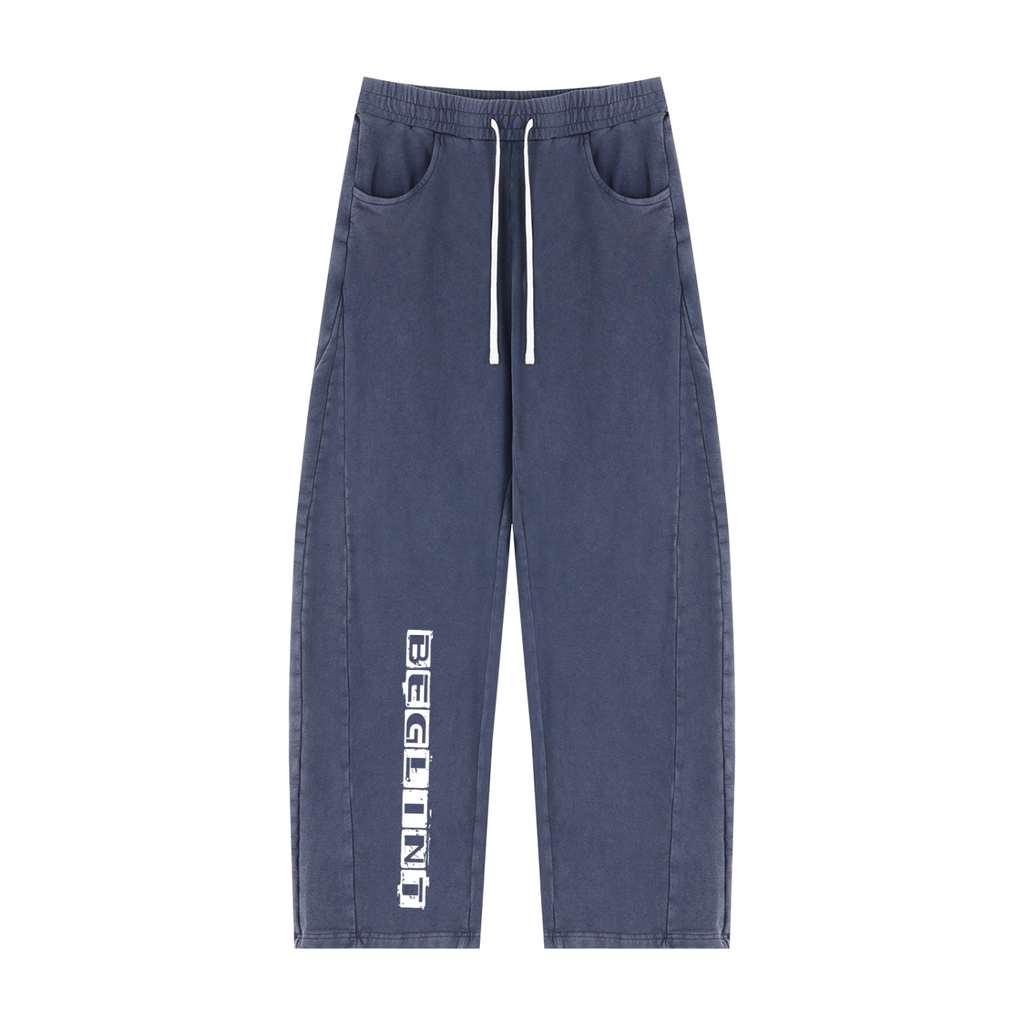 Unisex Mineral Wash Barrel Sweatpants