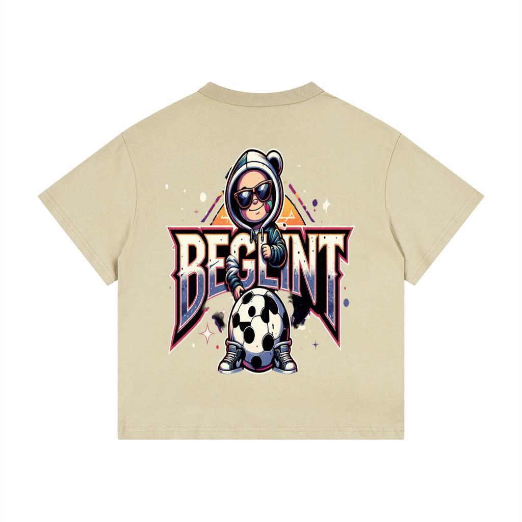 Kid's Loose Fit Drop Shoulder Beglint T-Shirt