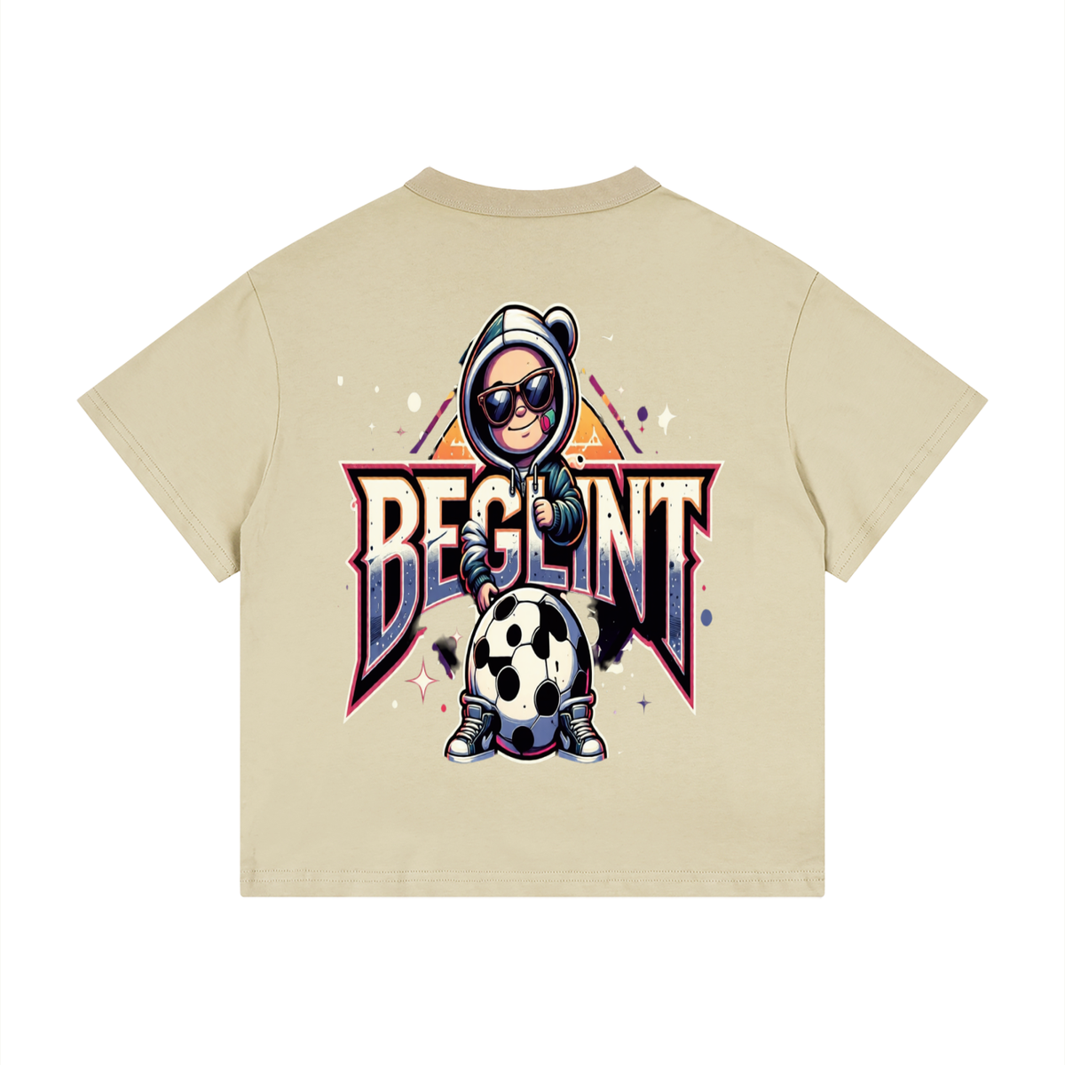 Kid's Loose Fit Drop Shoulder Beglint T-Shirt