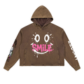 Vintage Washed Frayed-Hem Beglint Hoodie
