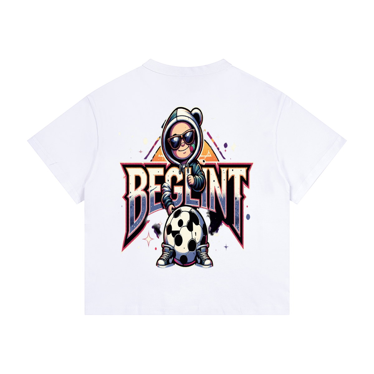 Kid's Loose Fit Drop Shoulder Beglint T-Shirt