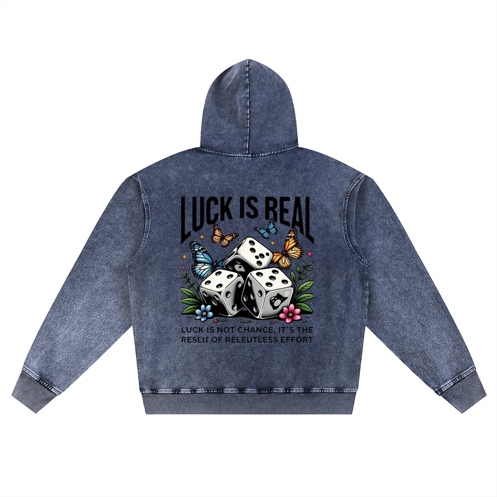 Snow Wash Oversized Hoodie