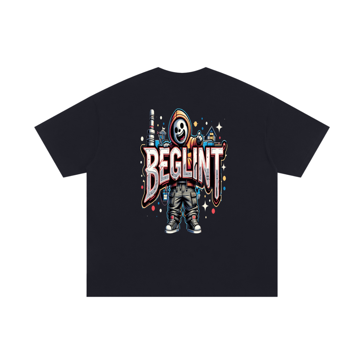 Unisex Oversized Cotton Beglint T-Shirt
