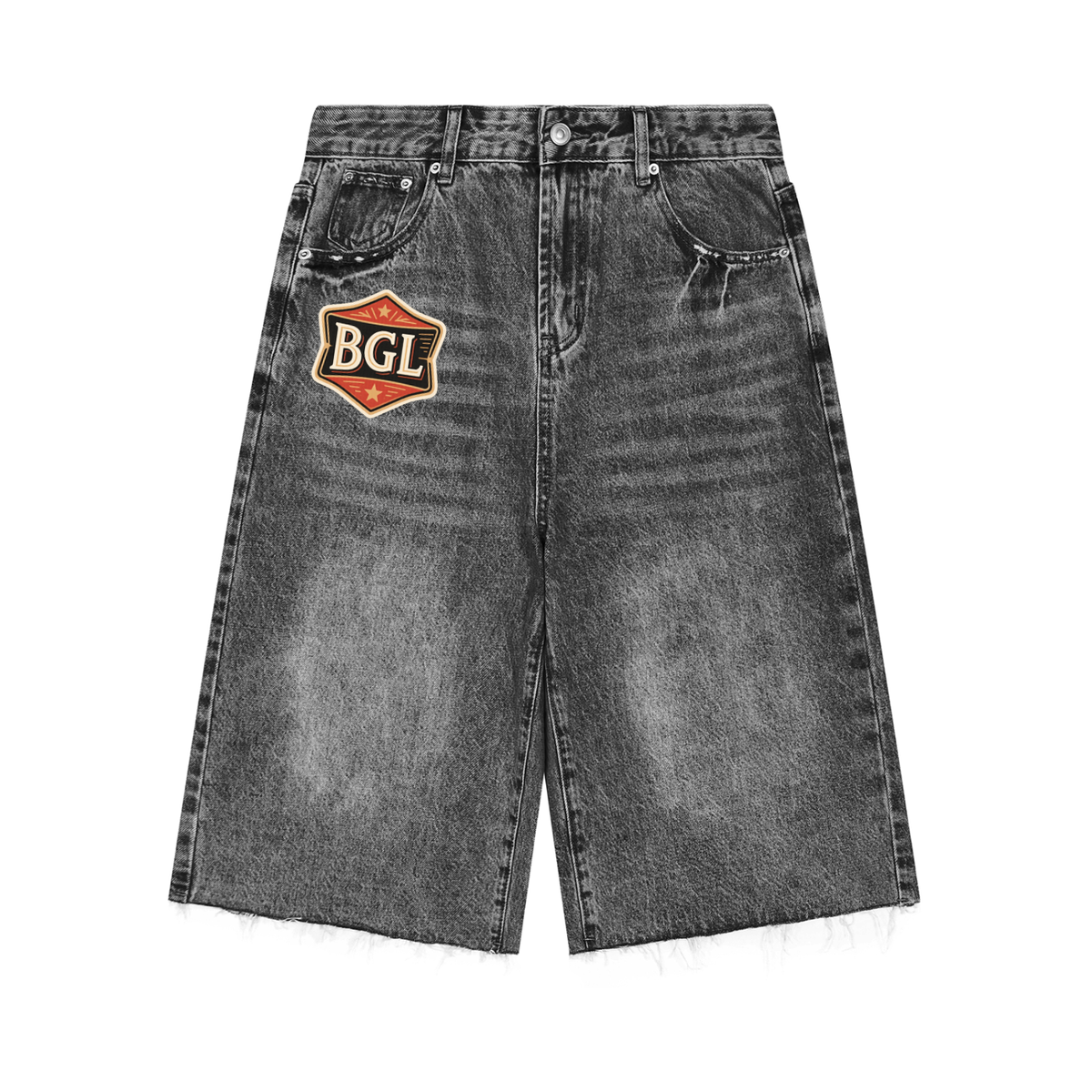 Men’s Vintage Wide Leg Denim Shorts
