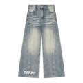 Women’s Vintage Wash Wide Leg Denim Jeans